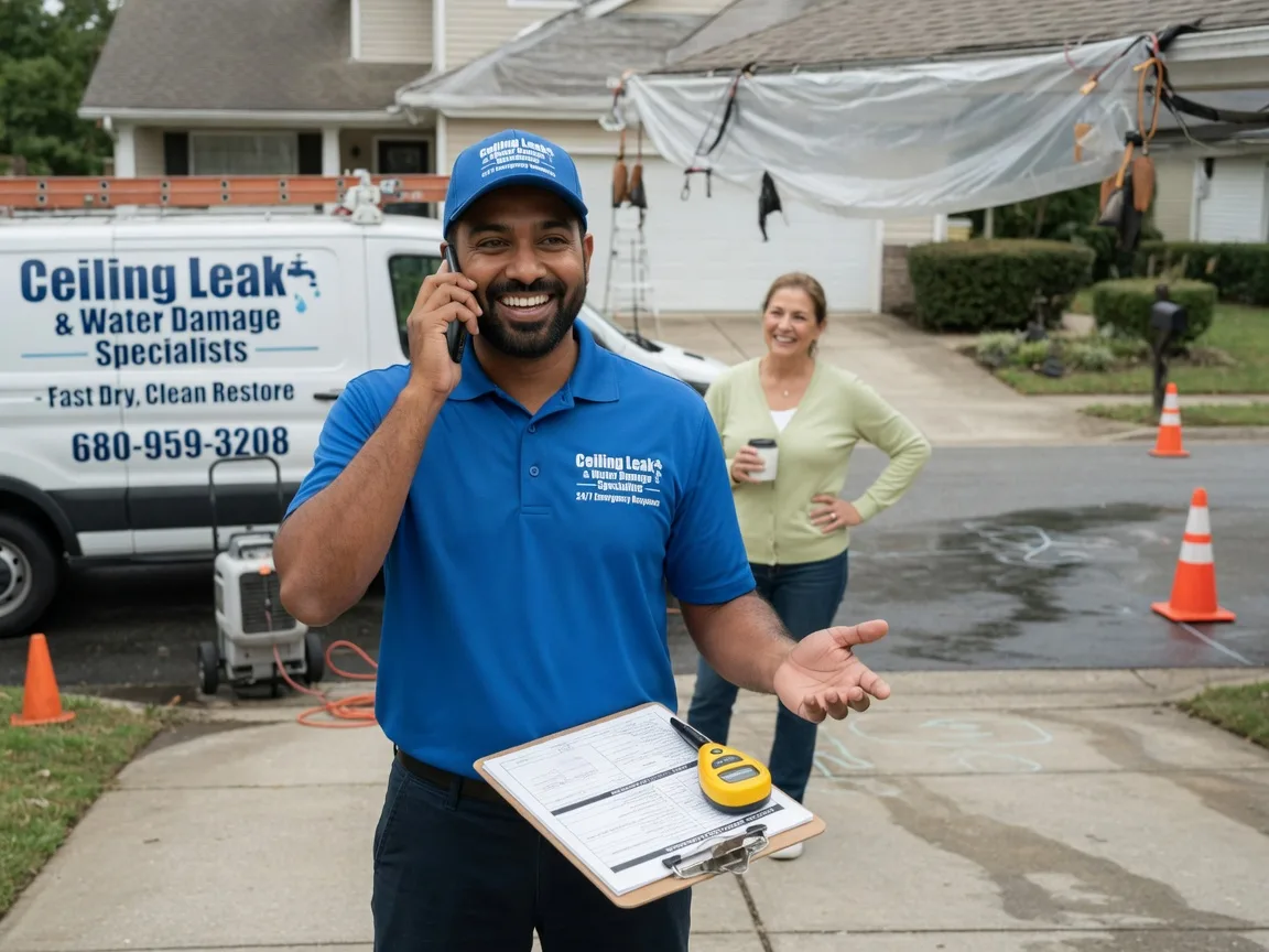 Ceiling Leak Cleanup Newton Center, MA FAQs
